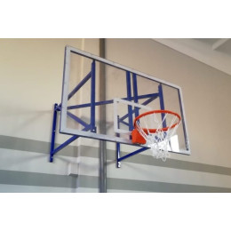 Щит баскетбольный поликарбонат 15мм 1800х1050мм, игровой с основанием